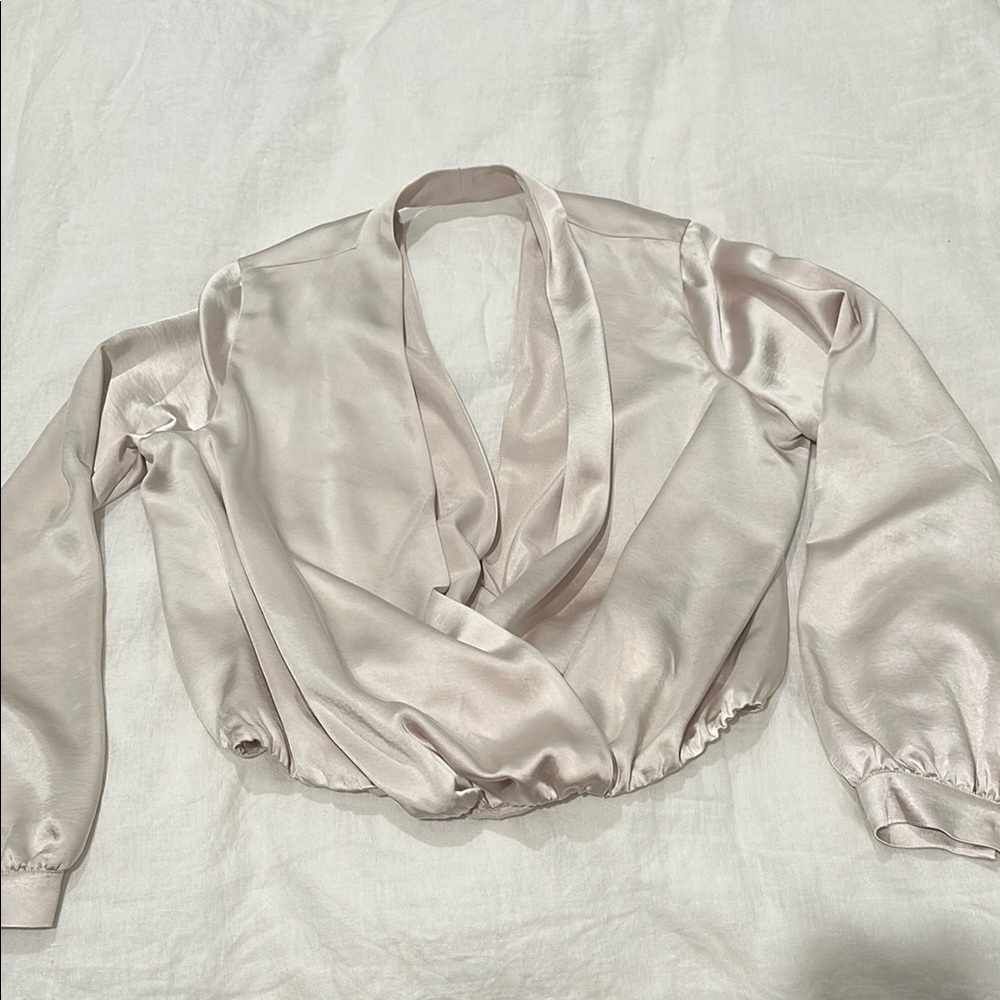 Lovers + Friends Elegant Cream Women's Top Medium